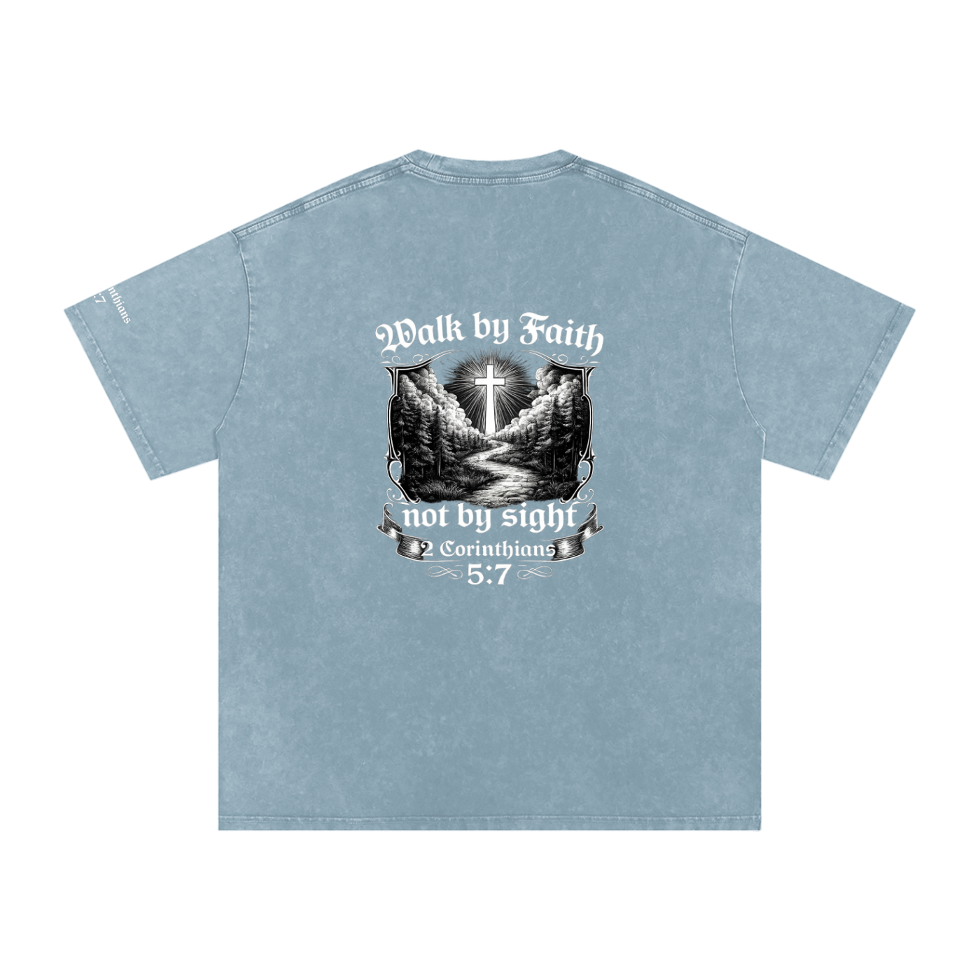 Snow Washed Oversized Cotton T-Shirt