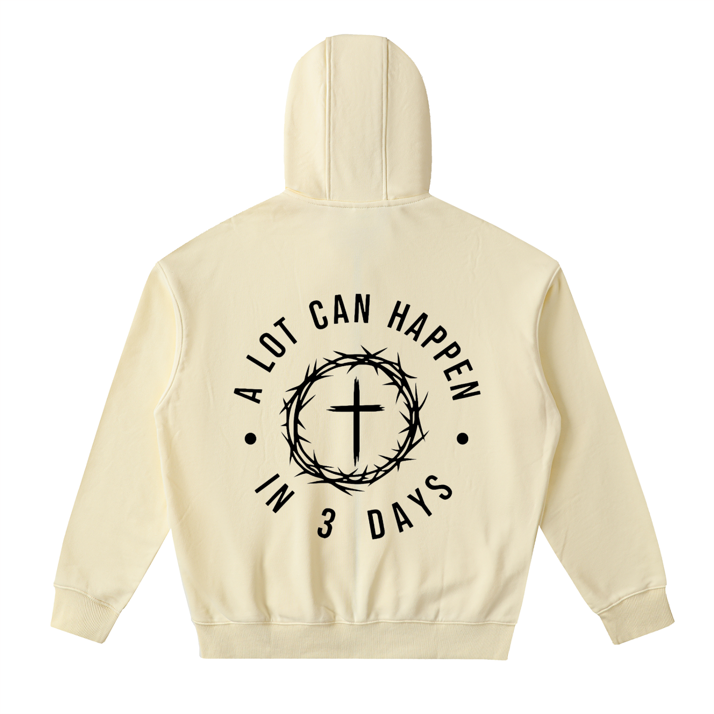 Drop-Shoulder Zip Up Hoodie